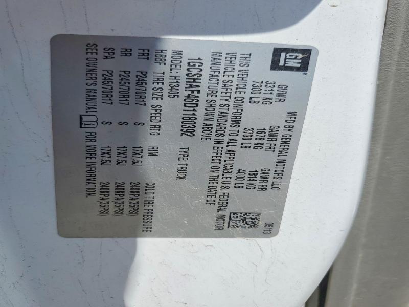 2013 Chevrolet Express G1500 მანქანა იყიდება აუქციონზე, vin: 1GCSHAF46D1180392, აუქციონის ნომერი: 56462116