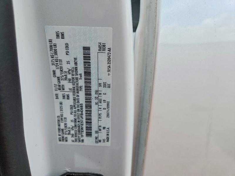 56996476 :رقم المزاد ، 1FTEW1E57JFB43685 vin ، 2018 Ford F150 مزاد بيع