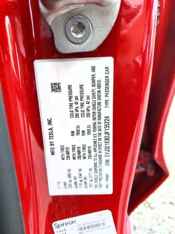 58444406 :رقم المزاد ، 5YJ3E1EB2JF135224 vin ، 2018 Tesla Model 3 مزاد بيع