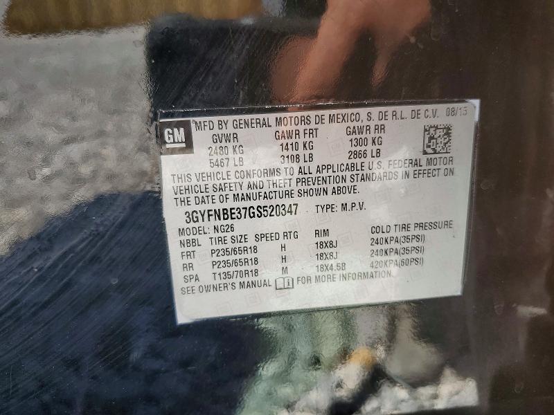 Продажа на аукционе авто 2016 Cadillac Srx, vin: 3GYFNBE37GS520347, номер лота: 56868856