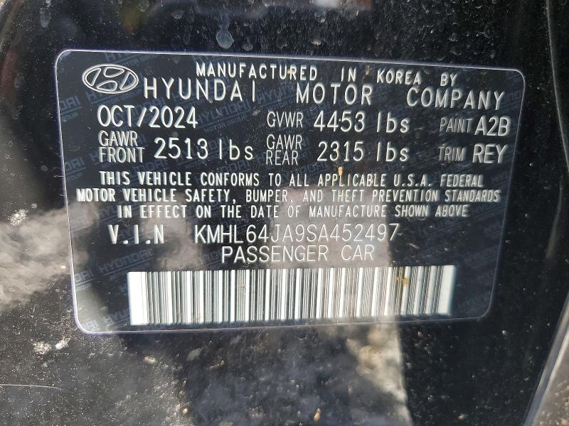 2025 Hyundai Sonata მანქანა იყიდება აუქციონზე, vin: KMHL64JA9SA452497, აუქციონის ნომერი: 55917596