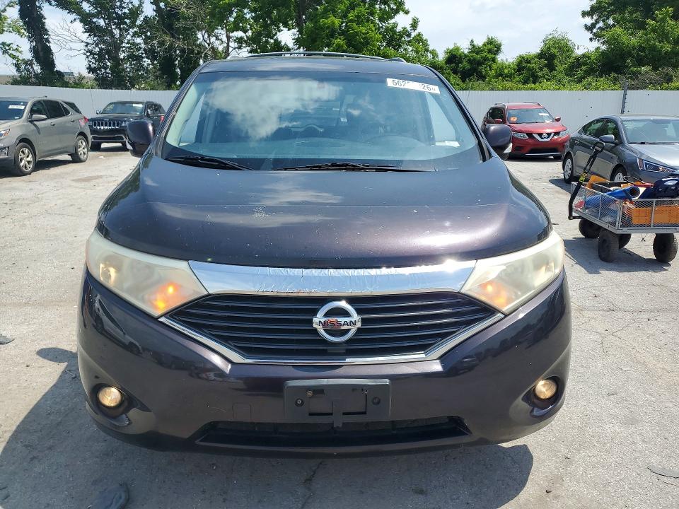 2011 Nissan Quest მანქანა იყიდება აუქციონზე, vin: JN8AE2KP4B9007175, აუქციონის ნომერი: 56296826