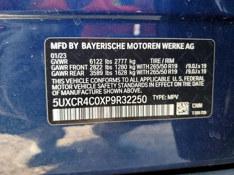 2023 Bmw X5 მანქანა იყიდება აუქციონზე, vin: 5UXCR4C0XP9R32250, აუქციონის ნომერი: 58821716