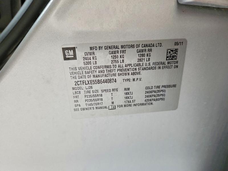 2011 Gmc Terrain მანქანა იყიდება აუქციონზე, vin: 2CTFLXE55B6440874, აუქციონის ნომერი: 58517406