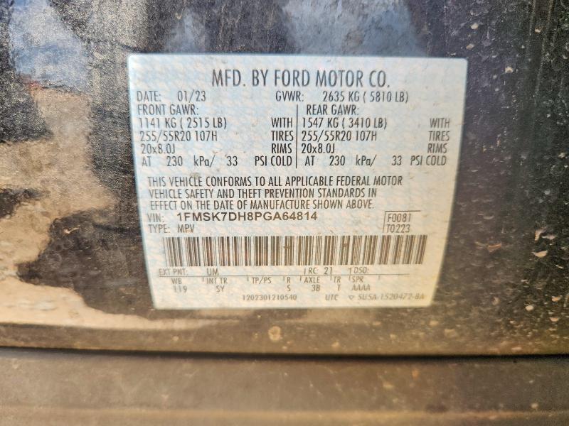 Aukcja sprzedaży 2023 Ford Explorer, vin: 1FMSK7DH8PGA64814, numer aukcji: 56644766