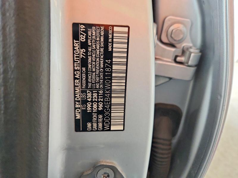 Продажа на аукционе авто 2019 Mercedes-benz A, vin: WDD3G4EB4KW011874, номер лота: 56360276