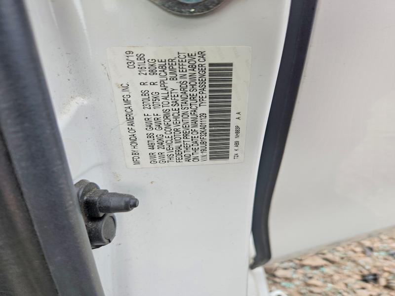 2019 Acura Tlx მანქანა იყიდება აუქციონზე, vin: 19UUB1F32KA011129, აუქციონის ნომერი: 58372326