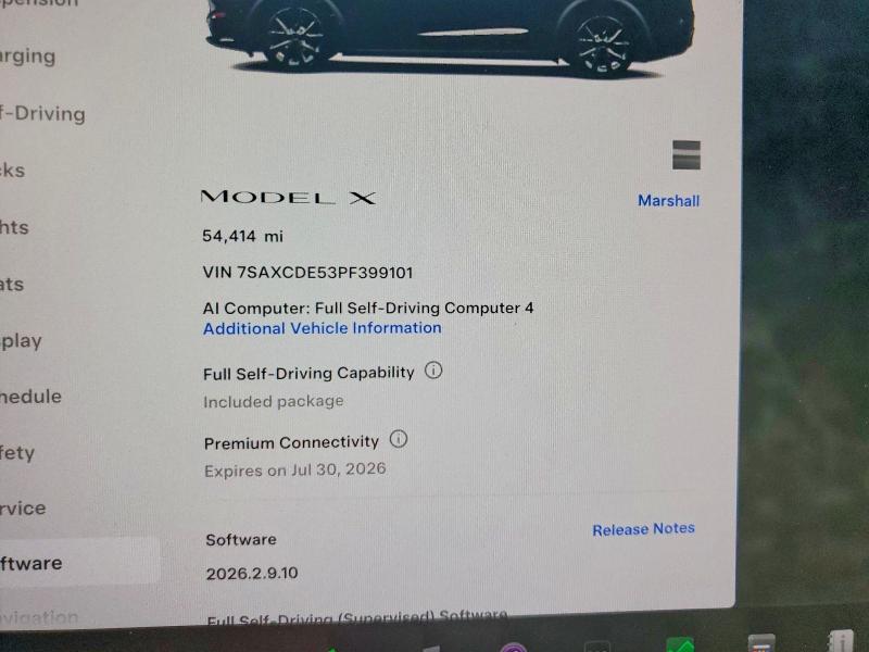 Aukcja sprzedaży 2023 Tesla Model X, vin: 7SAXCDE53PF399101, numer aukcji: 58636166