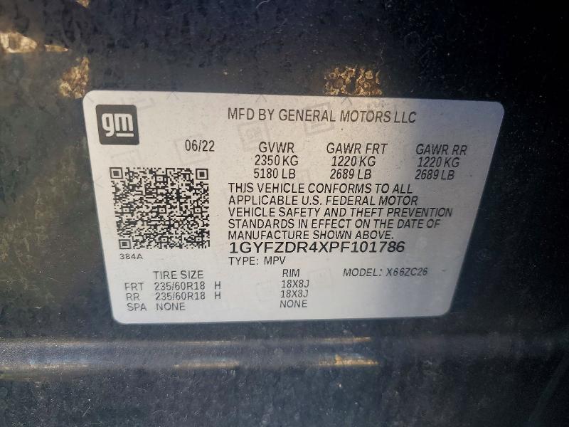 Продажа на аукционе авто 2023 Cadillac Xt4, vin: 1GYFZDR4XPF101786, номер лота: 57939896