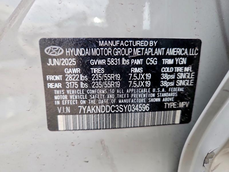 Продаж на аукціоні авто 2025 Hyundai Ioniq 5, vin: 7YAKNDDC3SY034596, номер лоту: 55891426