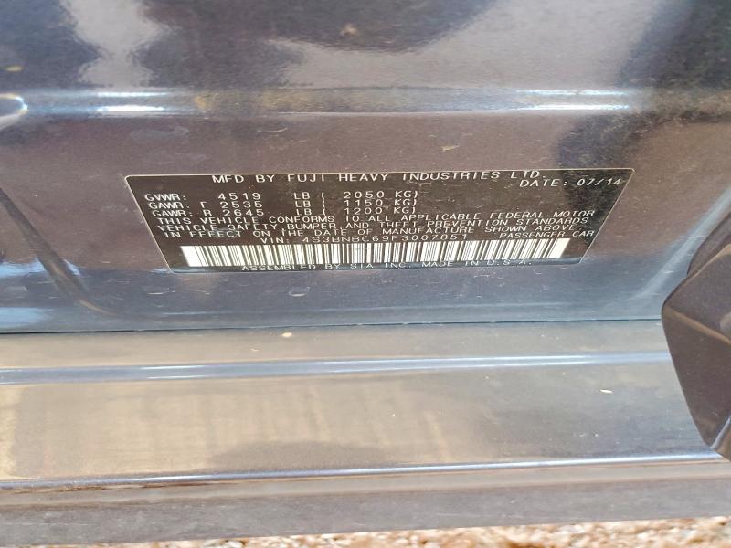 Aukcja sprzedaży 2015 Subaru Legacy, vin: 4S3BNBC69F3007851, numer aukcji: 56678916