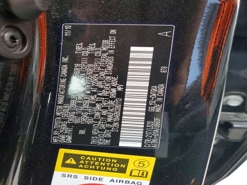 Продаж на аукціоні авто 2011 Lexus Rx, vin: 2T2BK1BA6BC090113, номер лоту: 55822806
