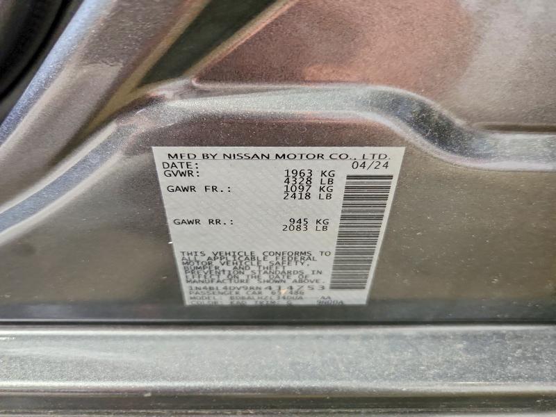 Продаж на аукціоні авто 2024 Nissan Altima, vin: 1N4BL4DV9RN414753, номер лоту: 56668446