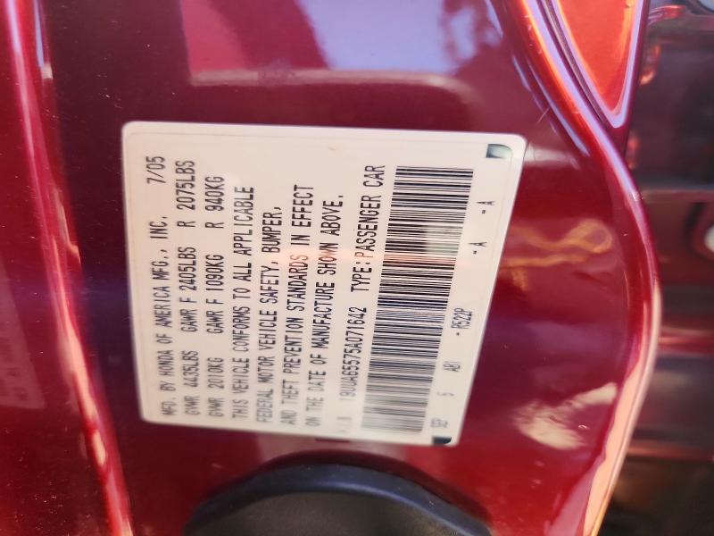 2005 Acura Tl მანქანა იყიდება აუქციონზე, vin: 19UUA65575A071642, აუქციონის ნომერი: 58366436
