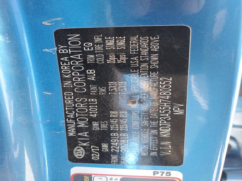 Продажа на аукционе авто 2017 Kia Soul, vin: KNDJP3A55H7480552, номер лота: 56060796