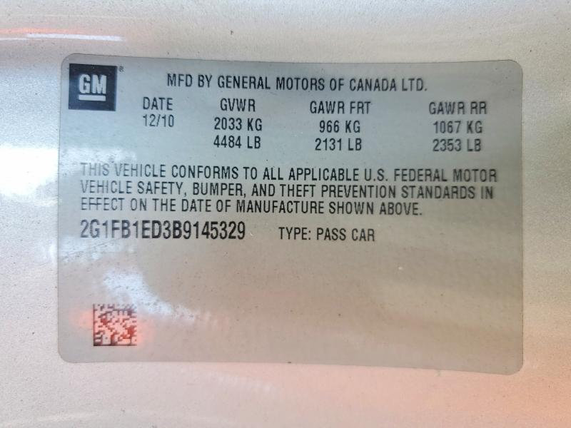 Продаж на аукціоні авто 2011 Chevrolet Camaro, vin: 2G1FB1ED3B9145329, номер лоту: 58702576