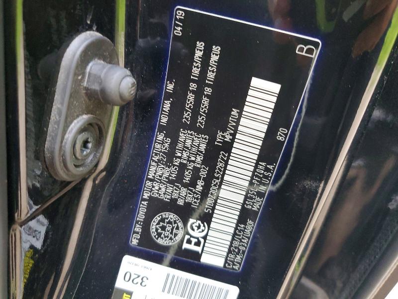 2020 Toyota Sienna მანქანა იყიდება აუქციონზე, vin: 5TDDZ3DC5LS228722, აუქციონის ნომერი: 57138366
