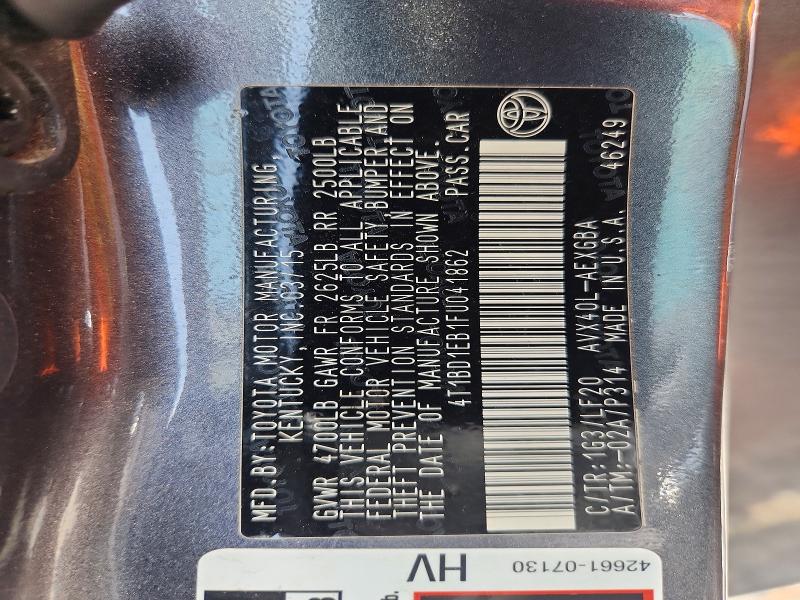 2015 Toyota Avalon Hybrid მანქანა იყიდება აუქციონზე, vin: 4T1BD1EB1FU041862, აუქციონის ნომერი: 58769736