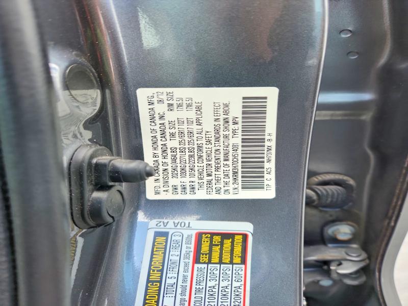 Продаж на аукціоні авто 2012 Honda Cr-v, vin: 2HKRM3H70CH514081, номер лоту: 56276616