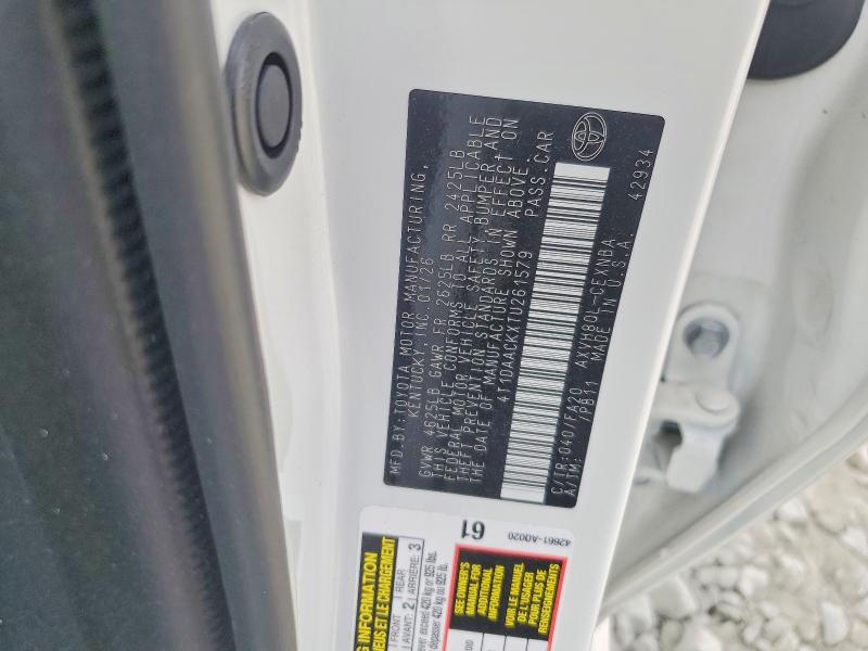 56613766 :رقم المزاد ، 4T1DAACKXTU261579 vin ، 2026 Toyota Camry مزاد بيع