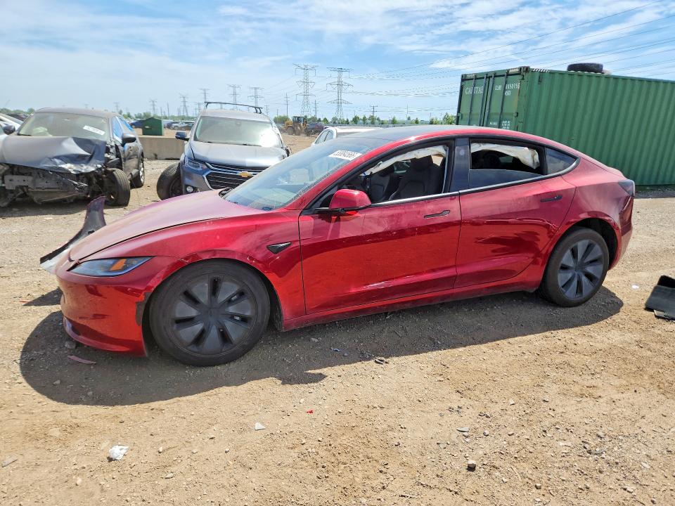2025 Tesla Model 3 მანქანა იყიდება აუქციონზე, vin: 5YJ3E1EB3SF938187, აუქციონის ნომერი: 55884566
