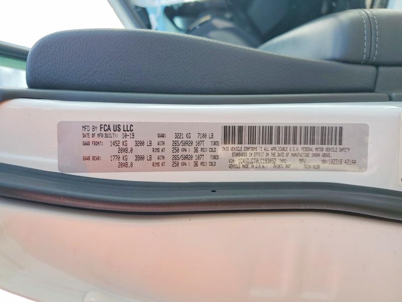 Aukcja sprzedaży 2020 Dodge Durango, vin: 1C4SDJCT0LC193052, numer aukcji: 56348676