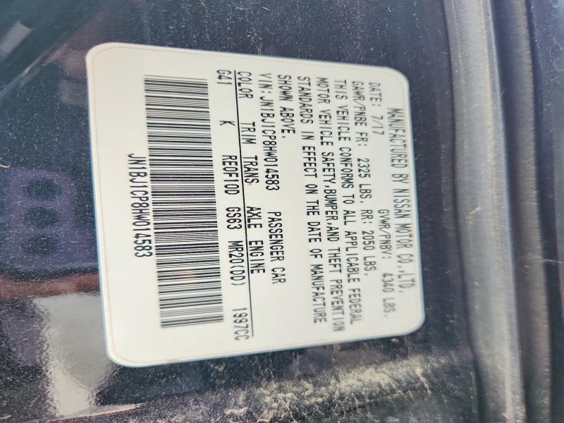 Продаж на аукціоні авто 2017 Nissan Rogue Sport, vin: JN1BJ1CP8HW014583, номер лоту: 58115386