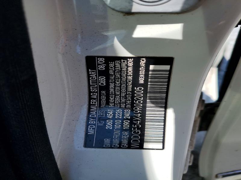 Продаж на аукціоні авто 2009 Mercedes-benz C, vin: WDDGF54X49R052005, номер лоту: 57055776