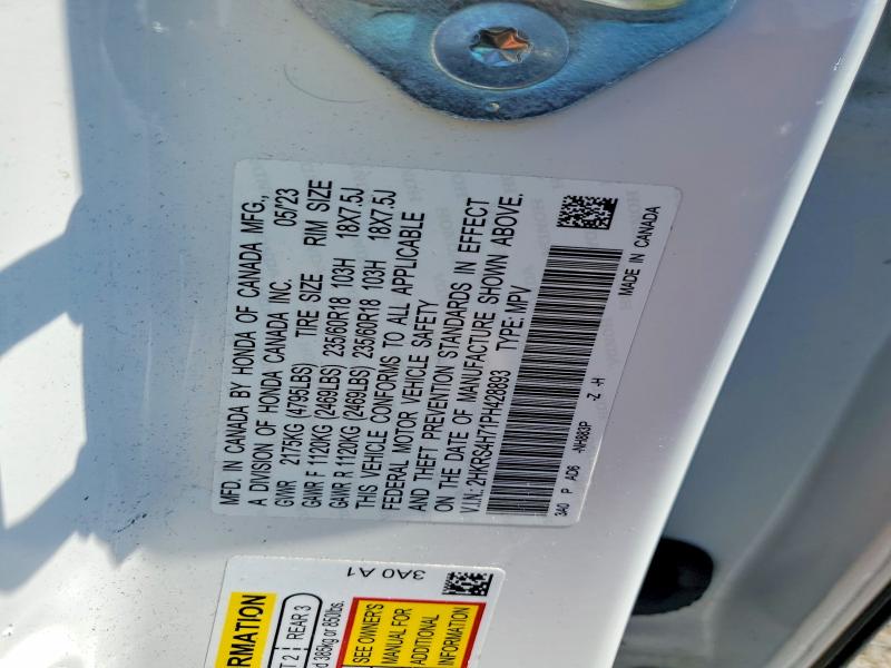 Продаж на аукціоні авто 2023 Honda Cr-v, vin: 2HKRS4H71PH428893, номер лоту: 56307166