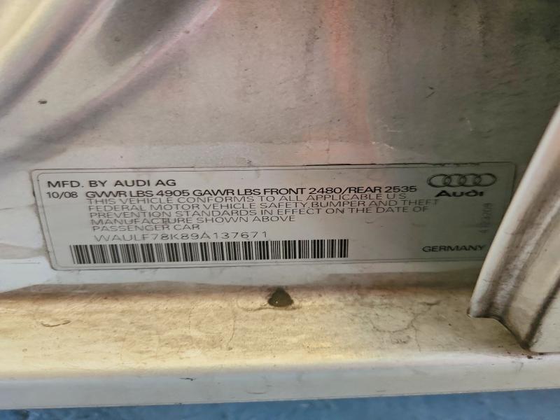 Продажа на аукционе авто 2009 Audi A4, vin: WAULF78K89A137671, номер лота: 56515296