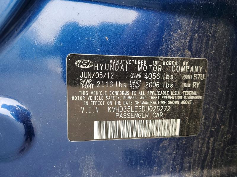 Продаж на аукціоні авто 2013 Hyundai Elantra Gt, vin: KMHD35LE3DU025272, номер лоту: 56116246