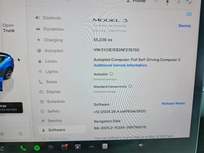 Aukcja sprzedaży 2022 Tesla Model 3, vin: 5YJ3E1EB2NF278700, numer aukcji: 56418596