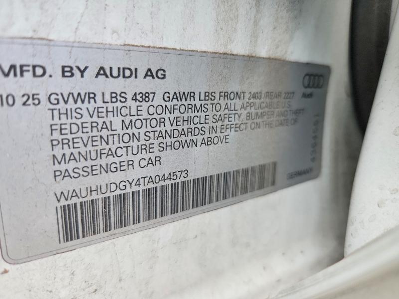 Продажа на аукционе авто 2026 Audi A3, vin: WAUHUDGY4TA044573, номер лота: 57398576