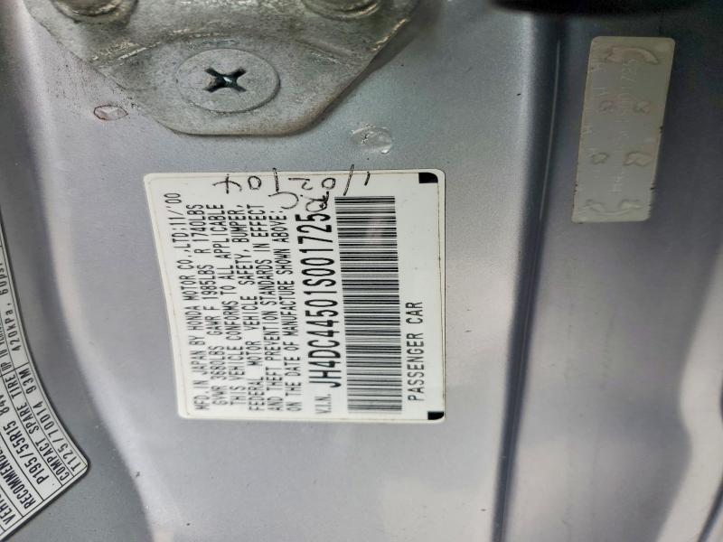 Продажа на аукционе авто 2001 Acura Integra, vin: JH4DC44501S001725, номер лота: 55961736