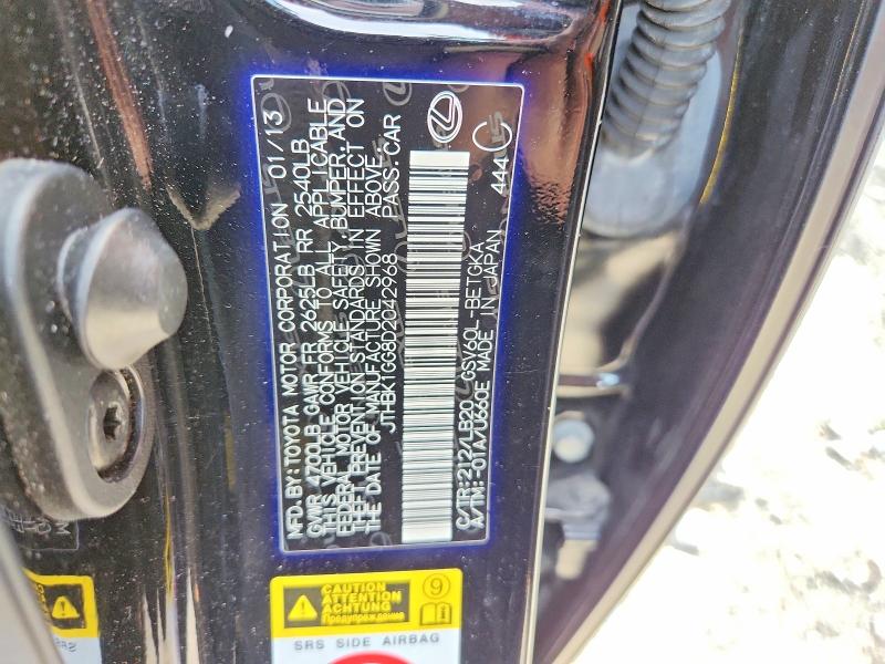 55133736 :رقم المزاد ، JTHBK1GG8D2042968 vin ، 2013 Lexus Es مزاد بيع