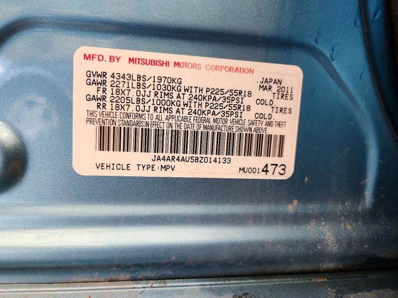 Aukcja sprzedaży 2011 Mitsubishi Outlander Sport, vin: JA4AR4AU5BZ014133, numer aukcji: 57698696