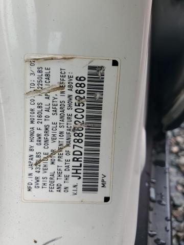 Продаж на аукціоні авто 2002 Honda Cr-v, vin: JHLRD78862C052686, номер лоту: 57359366