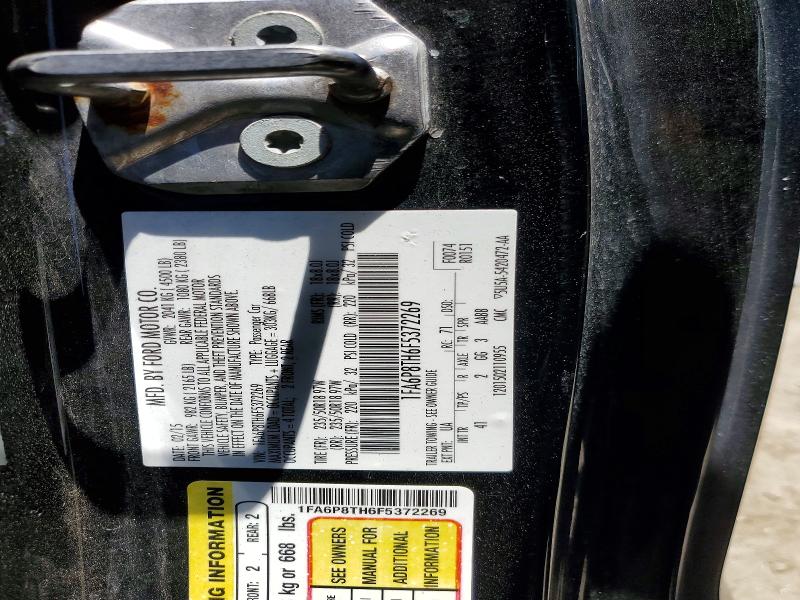 2015 Ford Mustang მანქანა იყიდება აუქციონზე, vin: 1FA6P8TH6F5372269, აუქციონის ნომერი: 55971926
