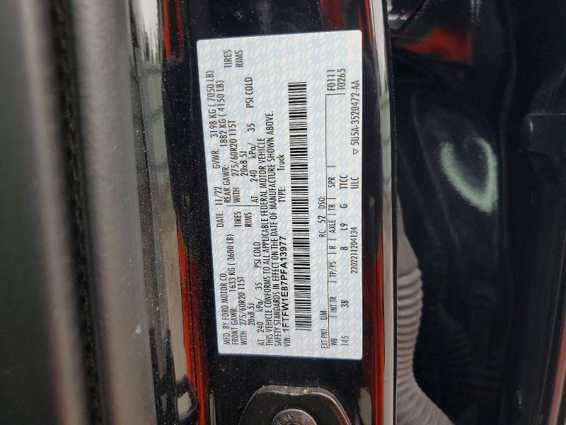 Продаж на аукціоні авто 2023 Ford F150, vin: 1FTFW1E87PFA13977, номер лоту: 56404886