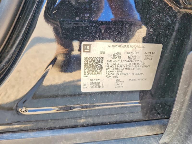 Продаж на аукціоні авто 2020 Chevrolet Traverse, vin: 1GNERGKWXLJ170605, номер лоту: 57584856