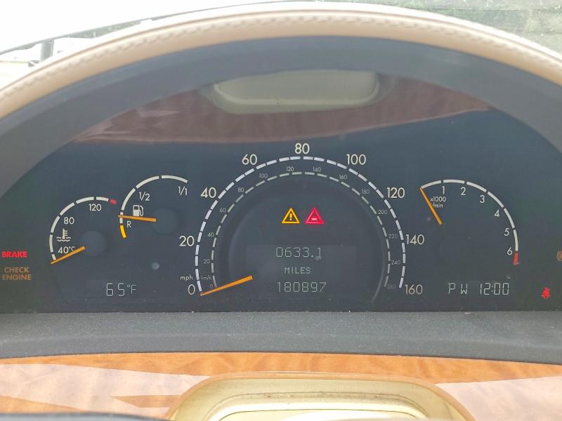 2002 Mercedes-benz S მანქანა იყიდება აუქციონზე, vin: WDBNG75J92A242888, აუქციონის ნომერი: 55633196