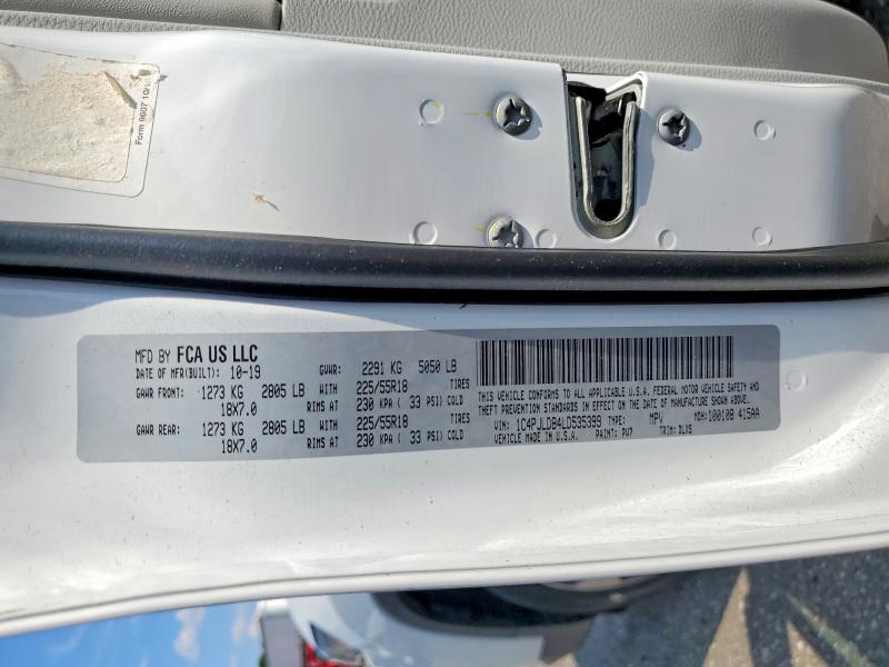 Продажа на аукционе авто 2020 Jeep Cherokee, vin: 1C4PJLDB4LD535399, номер лота: 58385896