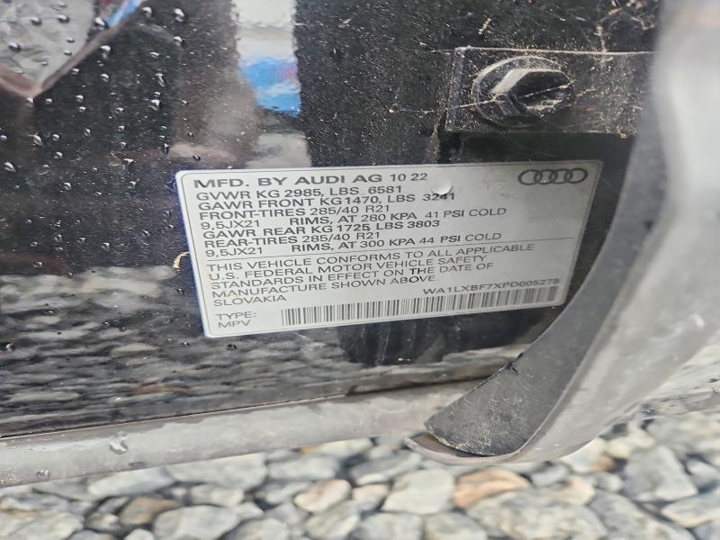 Aukcja sprzedaży 2023 Audi Q7, vin: WA1LXBF7XPD005275, numer aukcji: 56512096
