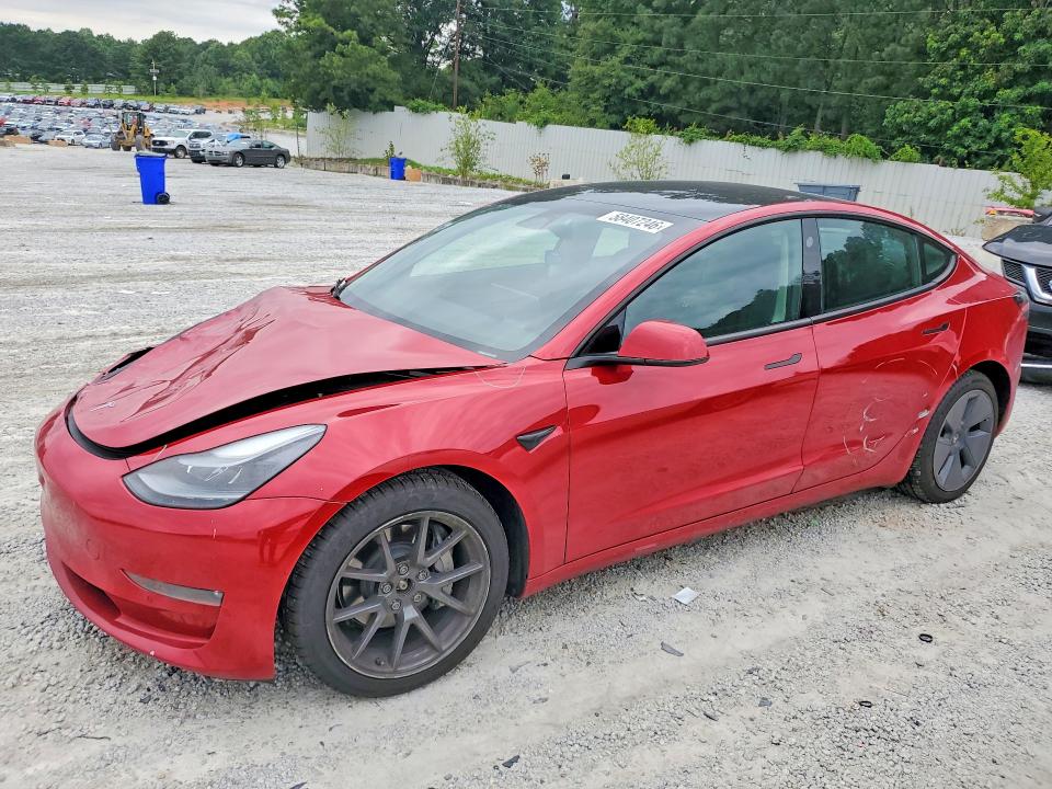 2022 Tesla Model 3 მანქანა იყიდება აუქციონზე, vin: 5YJ3E1EB0NF170057, აუქციონის ნომერი: 58407246