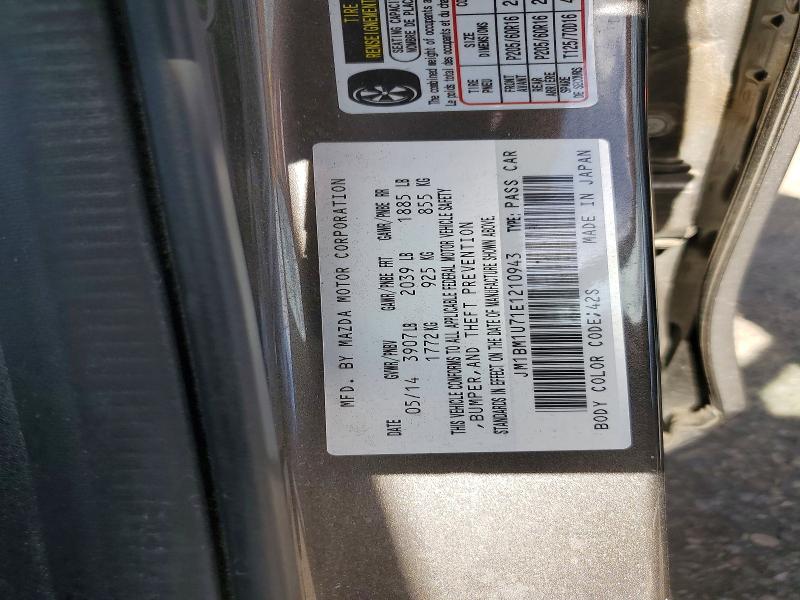 Продажа на аукционе авто 2014 Mazda 3, vin: JM1BM1U71E1210943, номер лота: 58240486