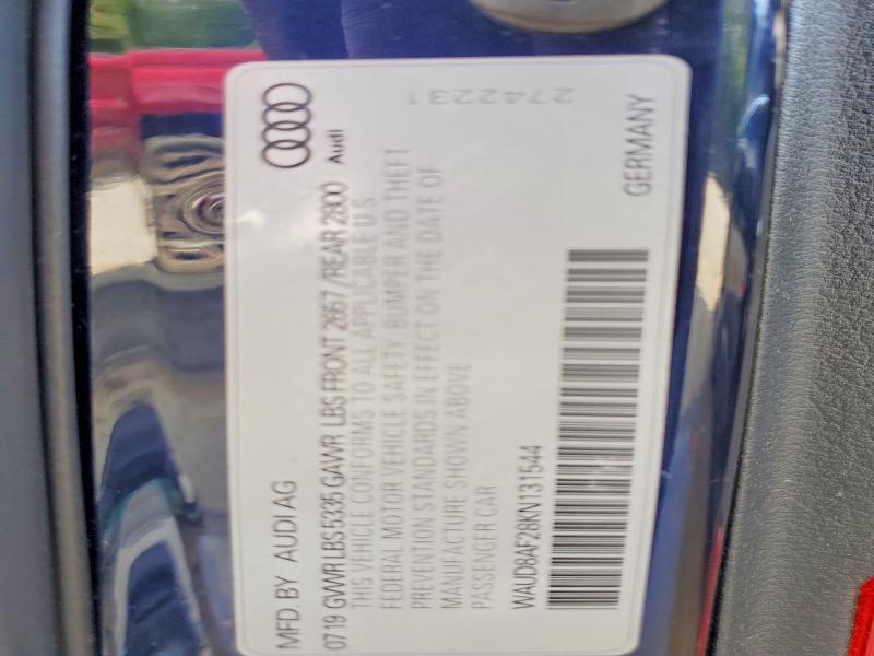 Продажа на аукционе авто 2019 Audi A6, vin: WAUD8AF28KN131544, номер лота: 55459696