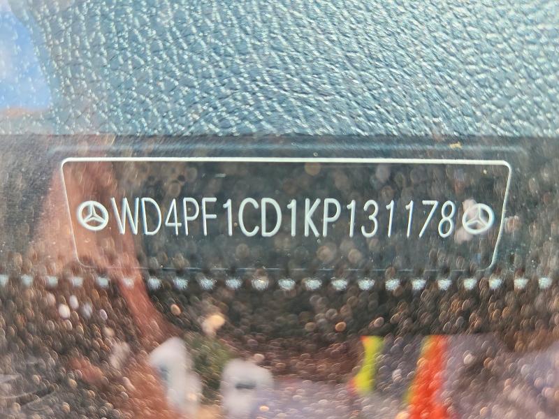 2019 Mercedes-benz Sprinter მანქანა იყიდება აუქციონზე, vin: WD4PF1CD1KP131178, აუქციონის ნომერი: 57753436