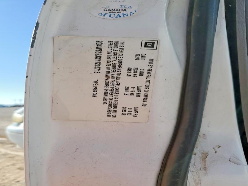 2000 Buick Century მანქანა იყიდება აუქციონზე, vin: 2G4WS52JXY1215713, აუქციონის ნომერი: 57408326