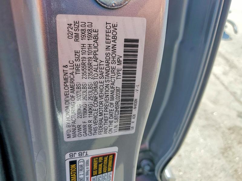 Продаж на аукціоні авто 2024 Acura Rdx, vin: 5J8TC2H59RL020387, номер лоту: 57414536