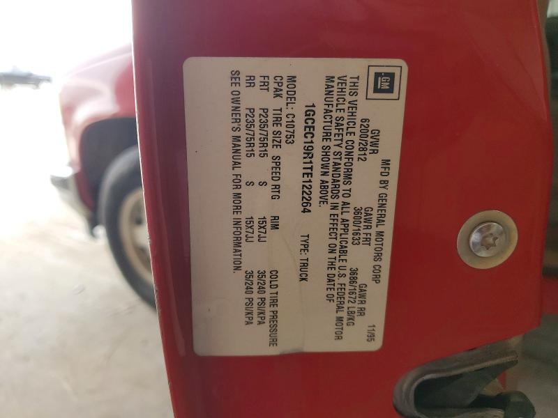 Продаж на аукціоні авто 1996 Chevrolet Gmt-400, vin: 1GCEC19R1TE122264, номер лоту: 55949356